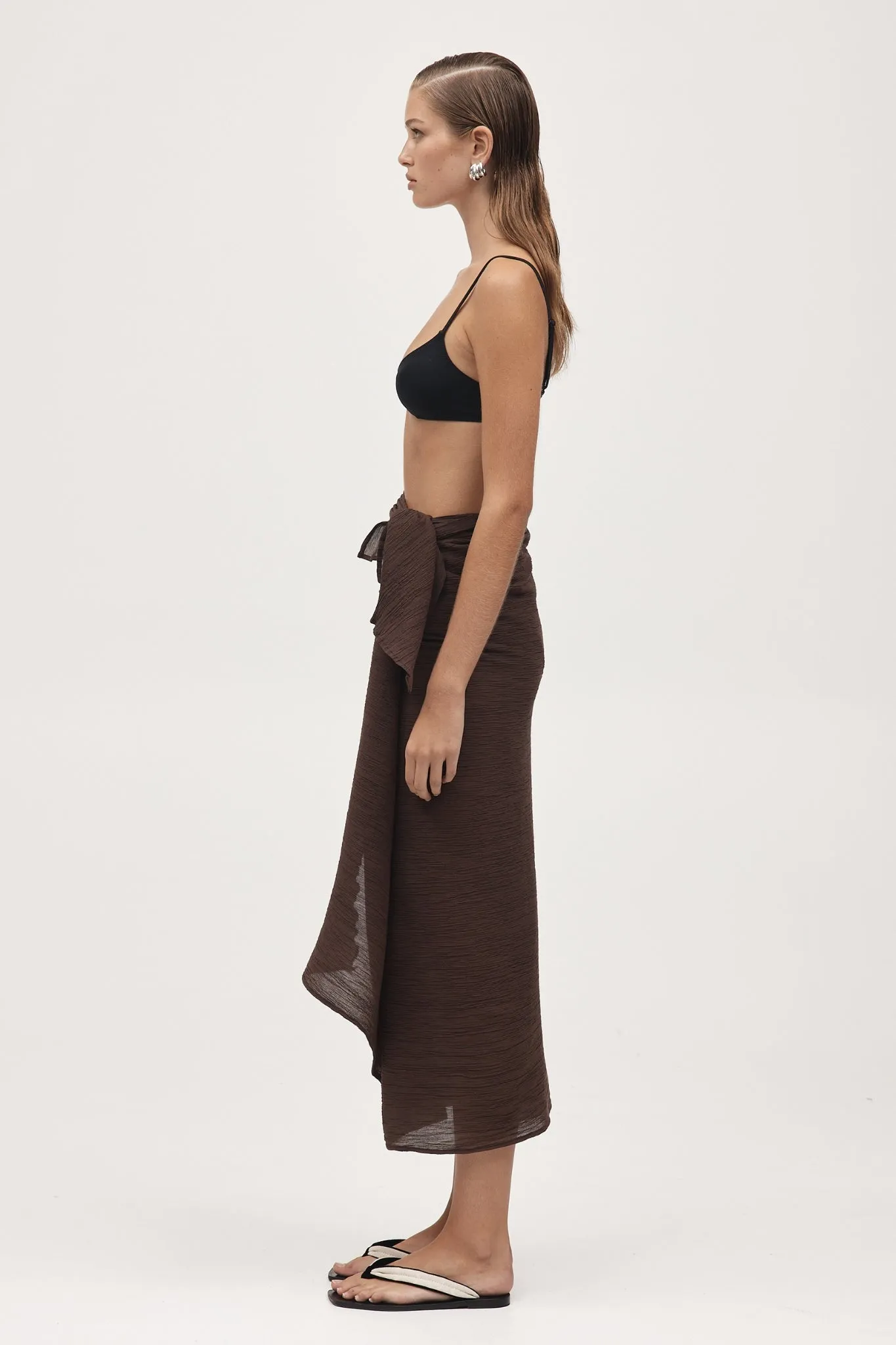 Marle | Hattie Sarong - Chocolate sold by Sister & Co product image thumbnail 3