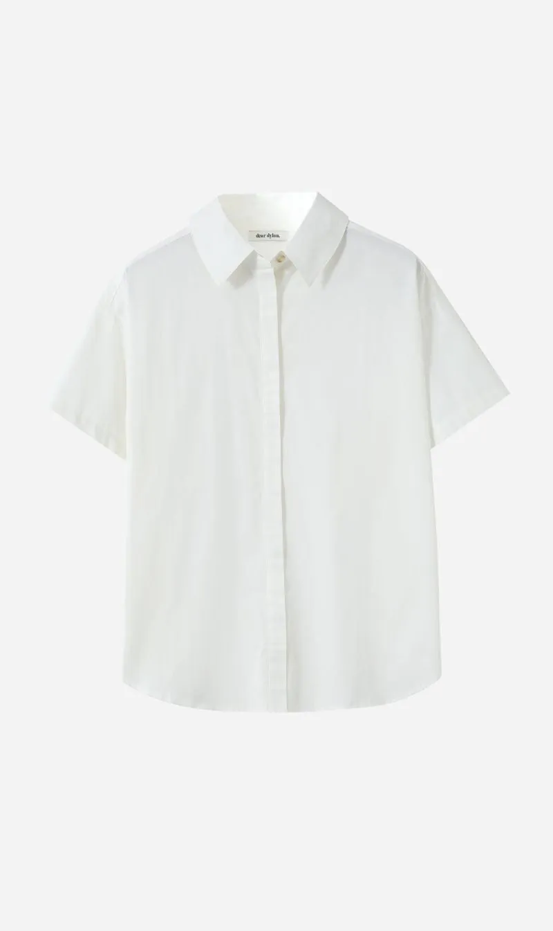 Dear Dylan | Lawn Oversized Shirt - Blanc sold by Sister & Co