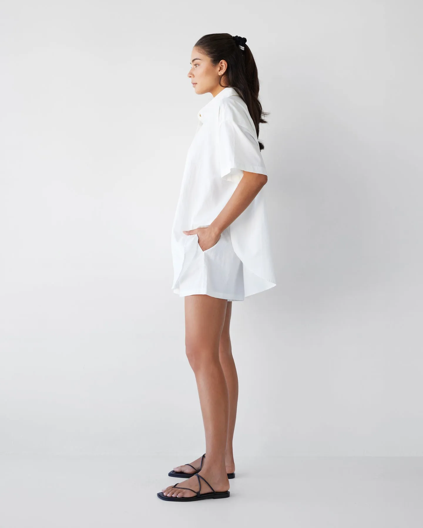 Dear Dylan | Lawn Oversized Shirt - Blanc sold by Sister & Co product image thumbnail 4