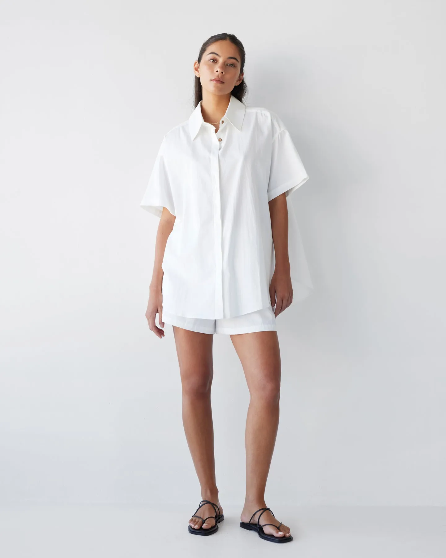 Dear Dylan | Lawn Oversized Shirt - Blanc sold by Sister & Co product image thumbnail 3