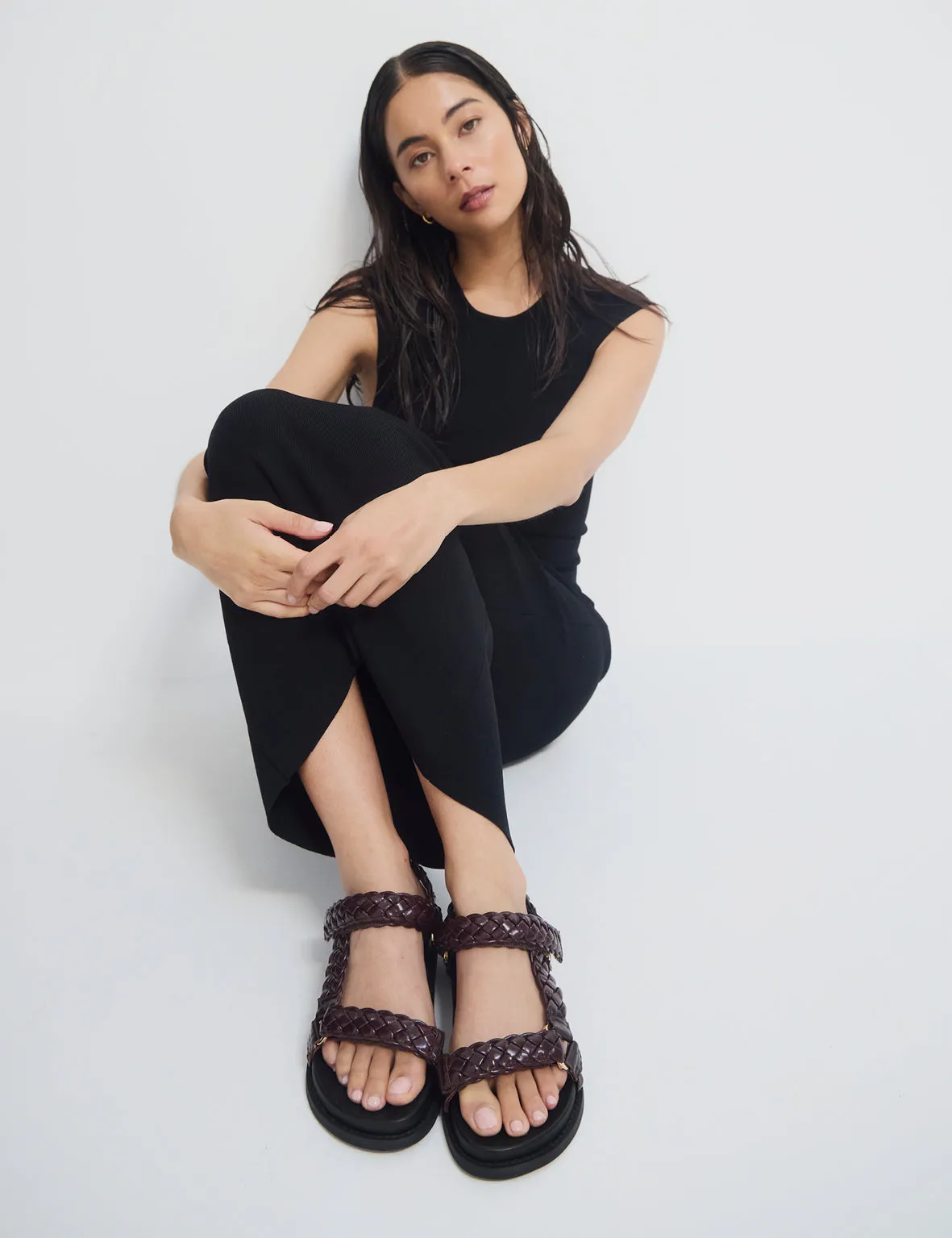 La Tribe | Elke Braided Sandal - Black Cherry sold by Sister & Co product image thumbnail 4
