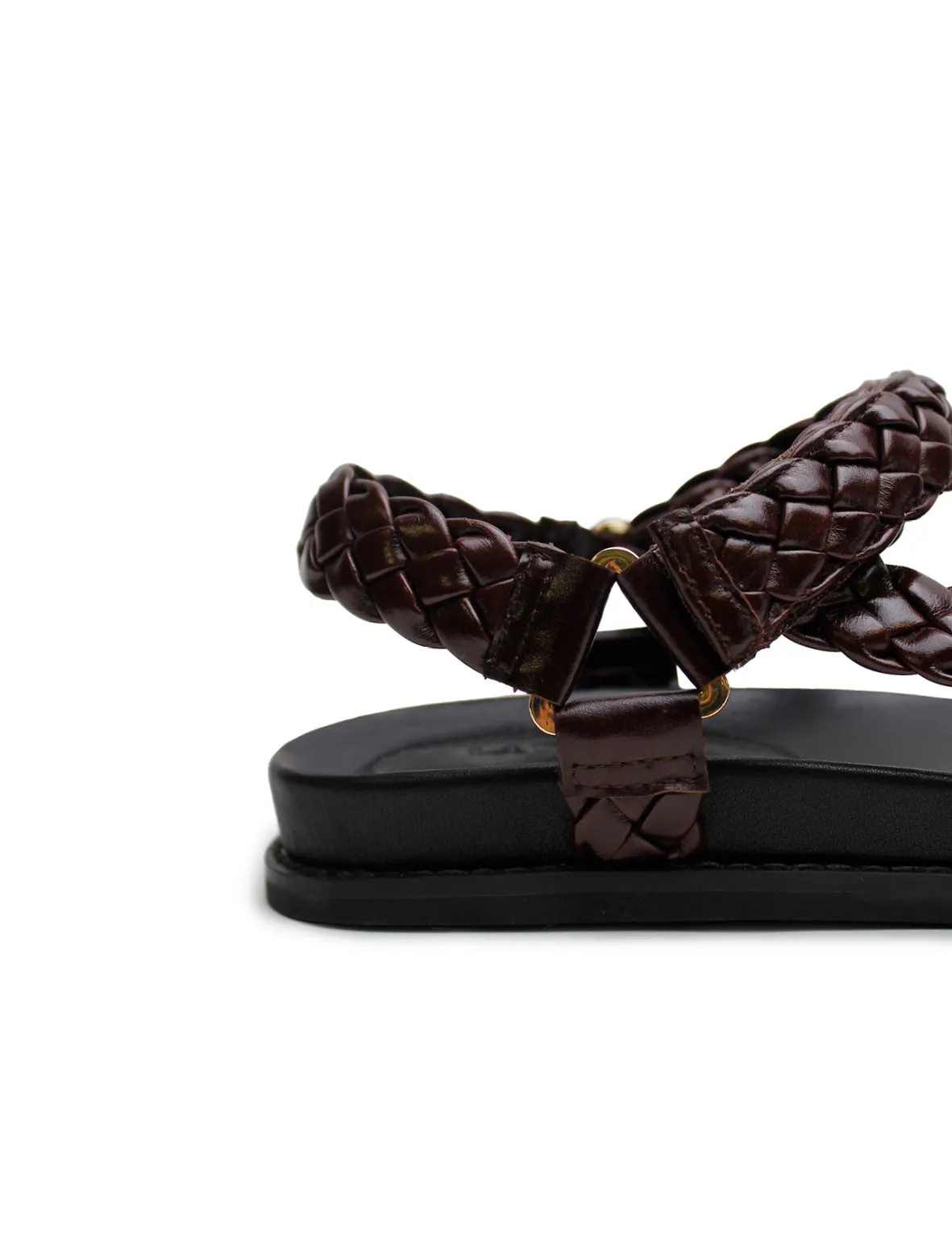 La Tribe | Elke Braided Sandal - Black Cherry sold by Sister & Co product image thumbnail 5