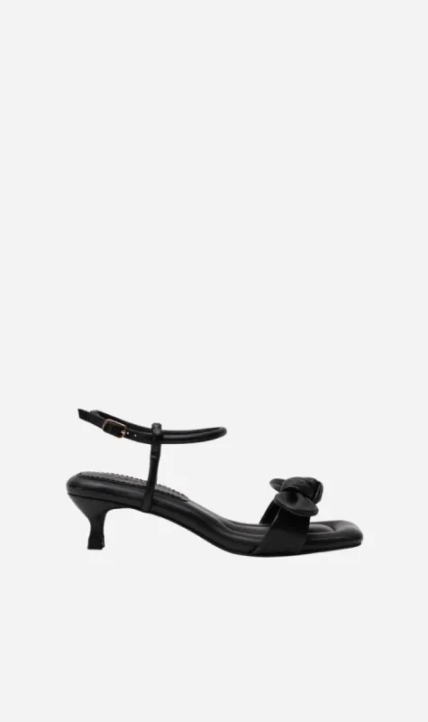 La Tribe | Bow Kitten Heel - Black sold by Sister & Co
