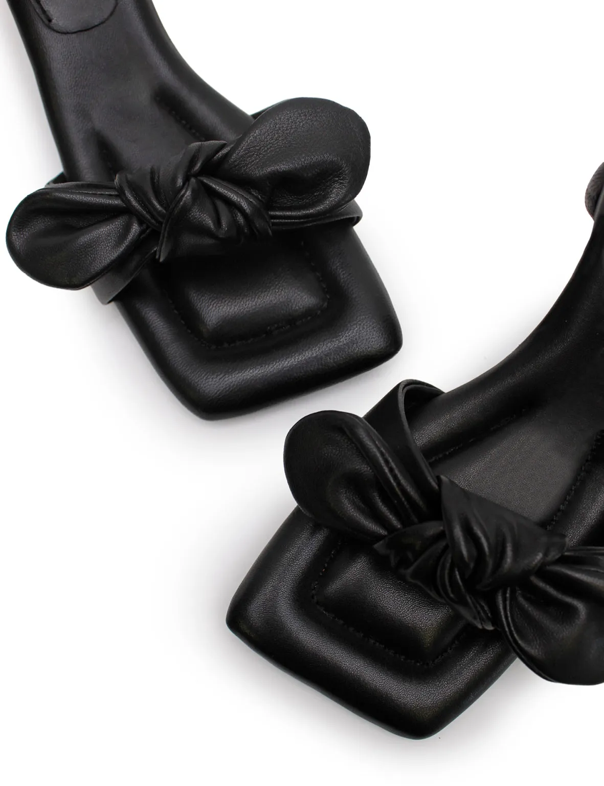 La Tribe | Bow Kitten Heel - Black sold by Sister & Co product image thumbnail 3