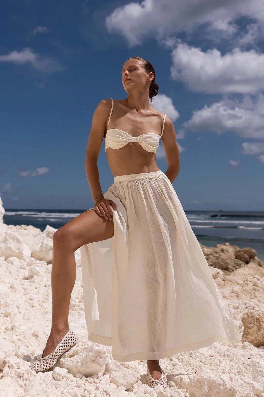 La Tribe | Margot Ballet Flat - Cream sold by Sister & Co product image thumbnail 4