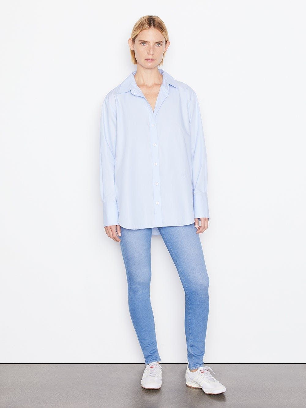 Frame Denim | The Oversized Shirt - Oxford Blue sold by Sister & Co product image thumbnail 2