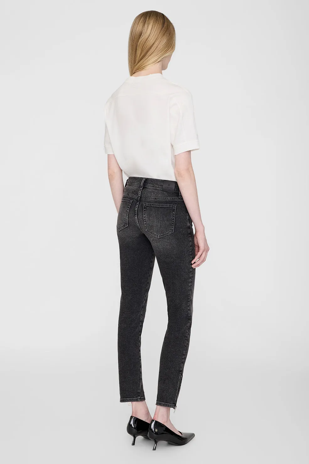 Anine Bing | Jaylin Tee Signature - Ivory sold by Sister & Co product image thumbnail 2