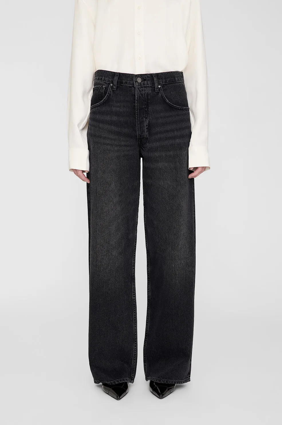 Anine Bing | Manon Jean - Dark Stone Grey sold by Sister & Co product image thumbnail 2