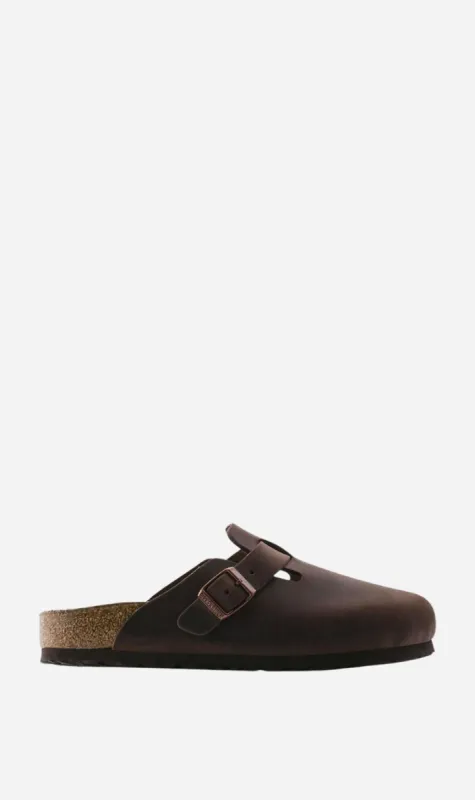 Birkenstock | Boston Oiled Leather Regular - Habana sold by Sister & Co