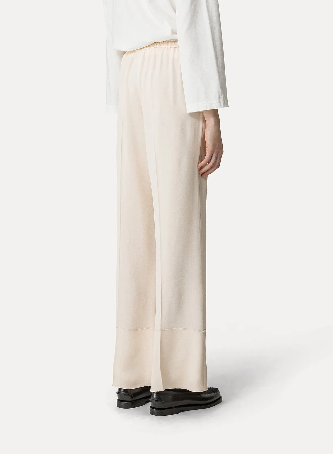 Forte Forte | Envers Satin Flared Pants - Ivory sold by Sister & Co product image thumbnail 5