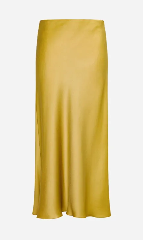 Forte Forte | Envers Satin Skirt - Saffron sold by Sisters & Co