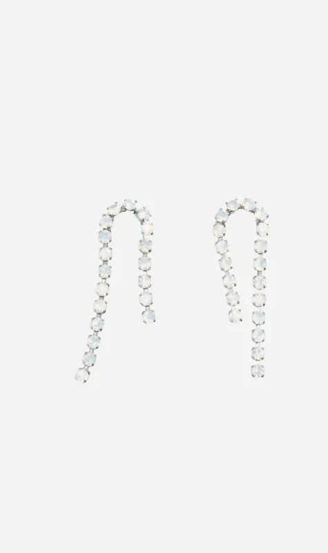 Forte Forte | Drop Earrings With Crystals - Opal made by Forte Forte
