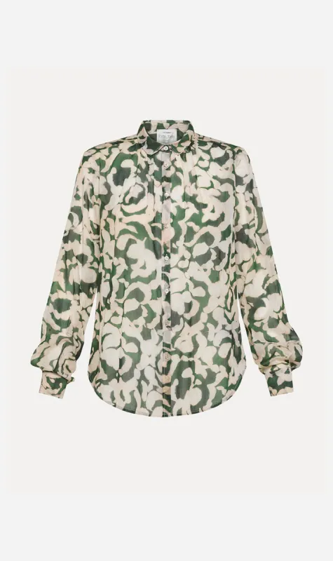 Forte Forte | Rose Alchemy Shirt - Malachite sold by Sister & Co