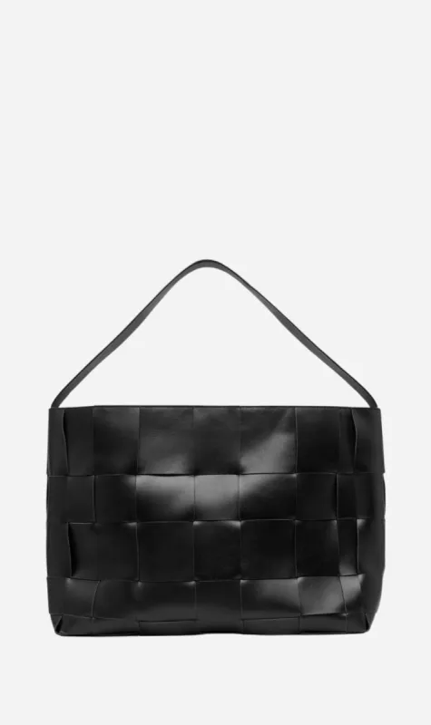 St Agni | Woven Large Tote - Black sold by Sister & Co