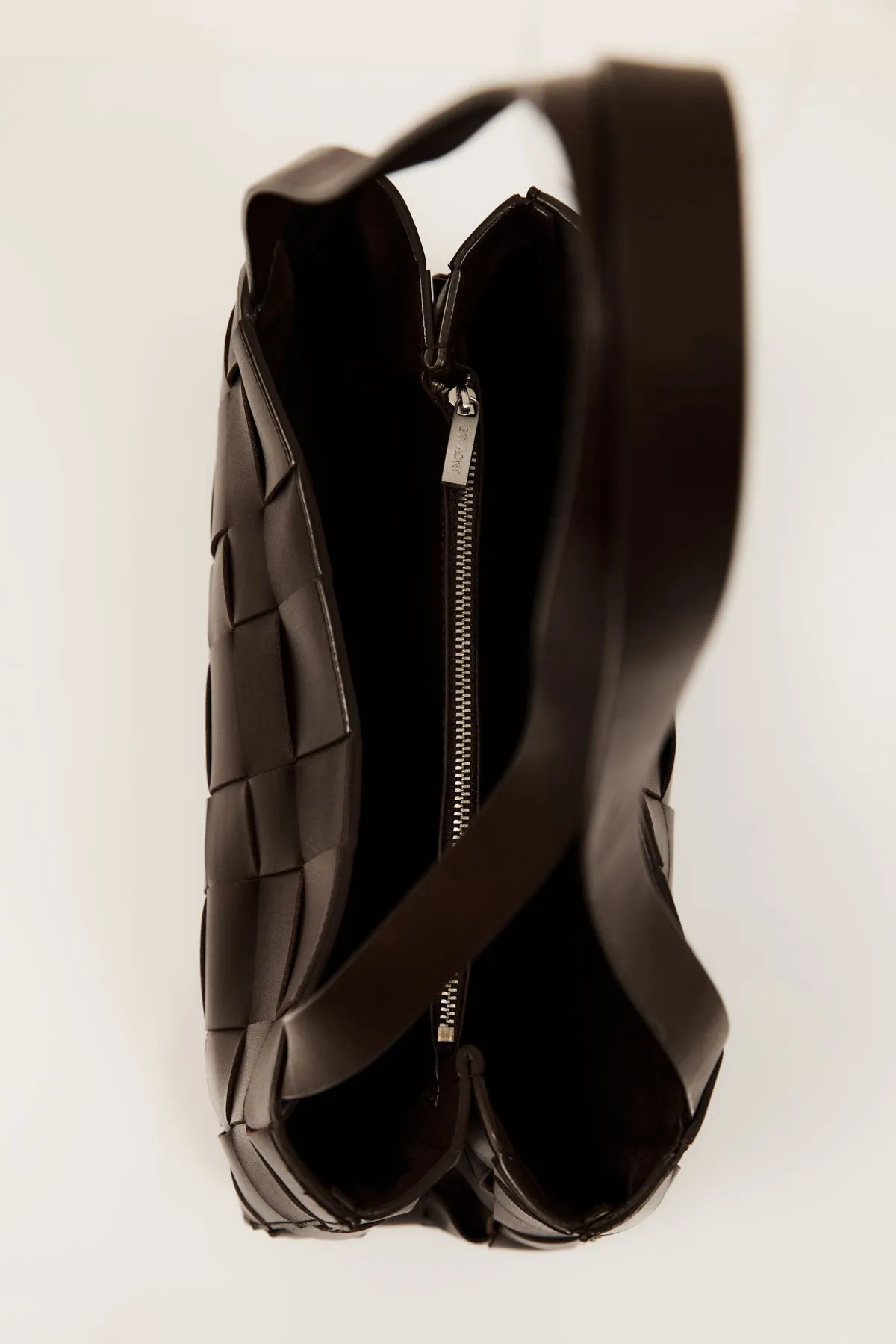 St Agni | Slim Woven Tote - Chocolate sold by Sister & Co product image thumbnail 3