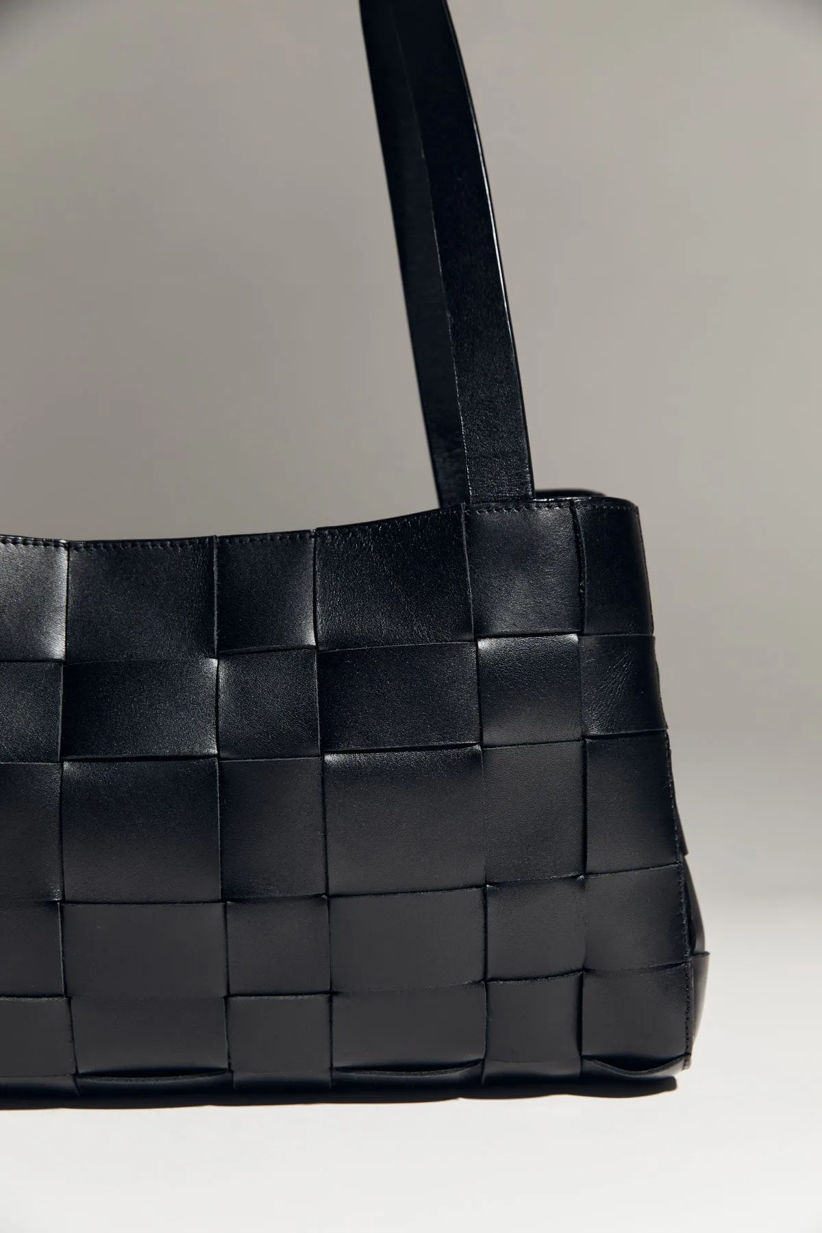 St Agni | Slim Woven Tote - Black sold by Sister & Co product image thumbnail 5