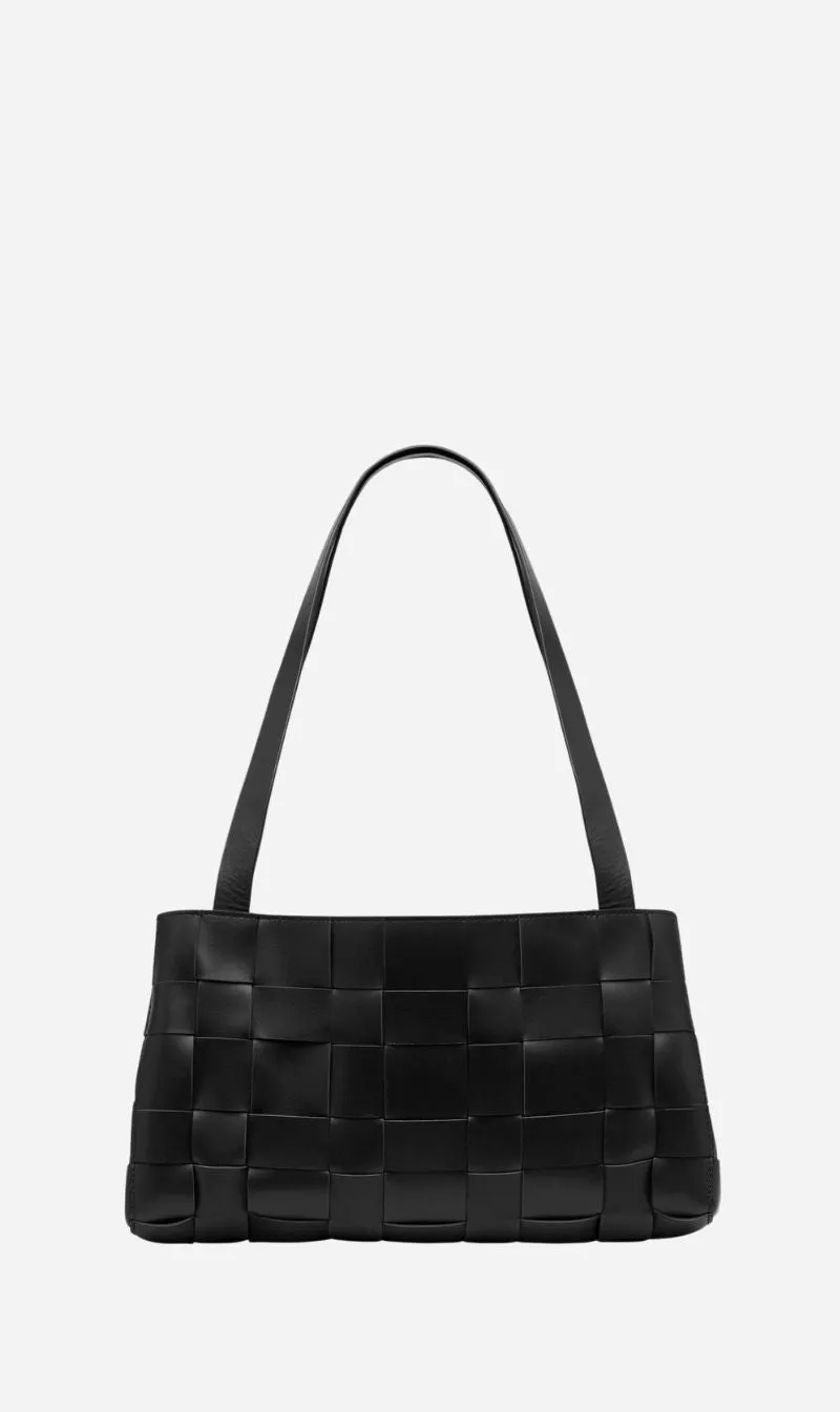 St Agni | Slim Woven Tote - Black sold by Sister & Co