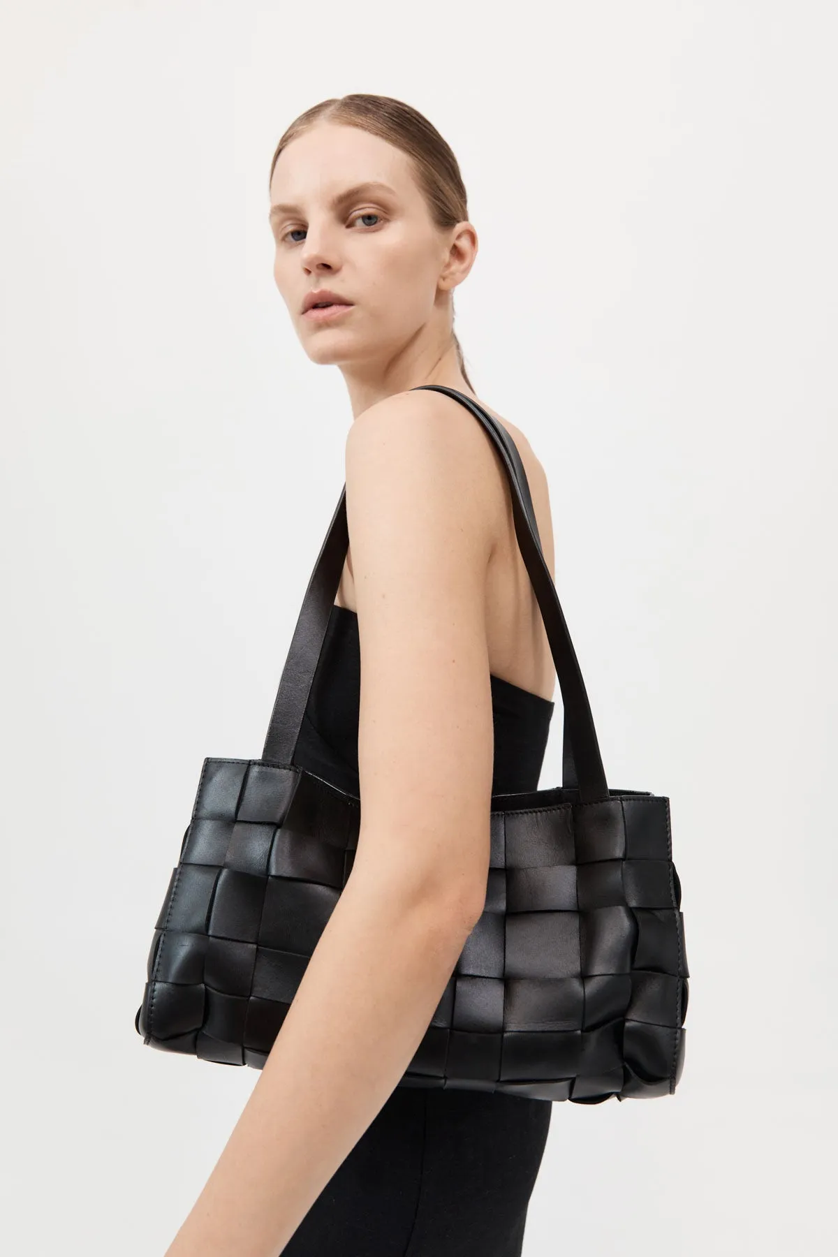 St Agni | Slim Woven Tote - Black sold by Sister & Co product image thumbnail 2