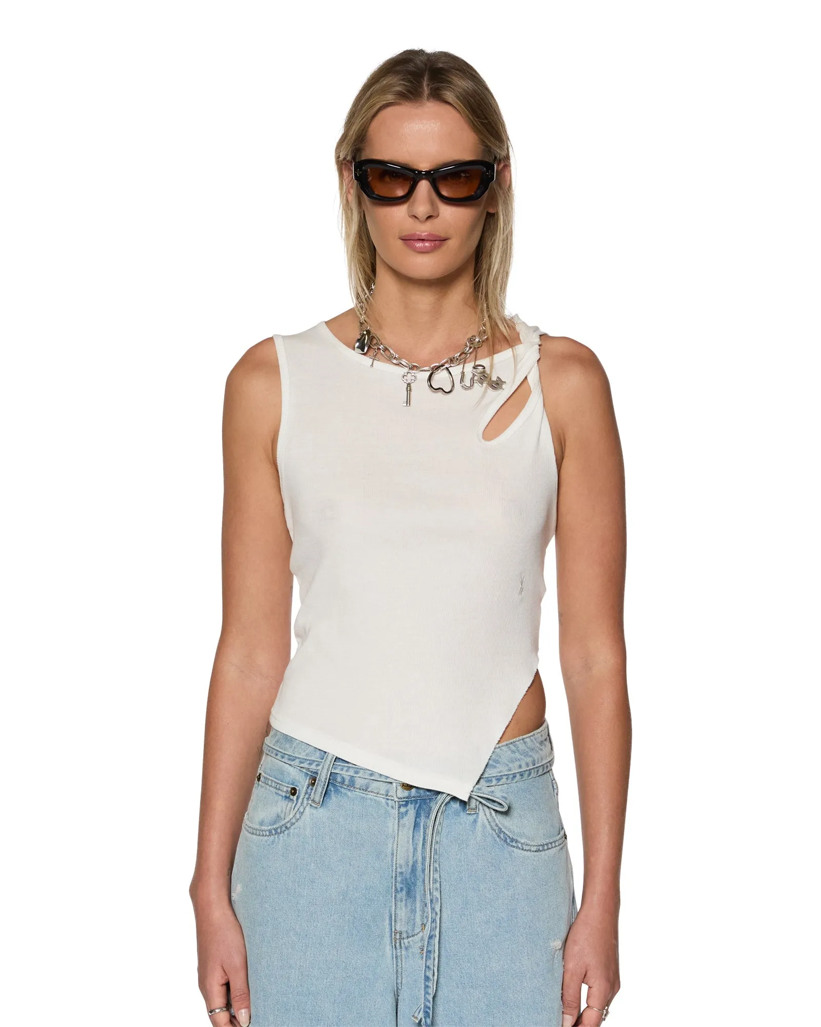 Ksubi | Twisted Tank - White sold by Sister & Co product image thumbnail 3