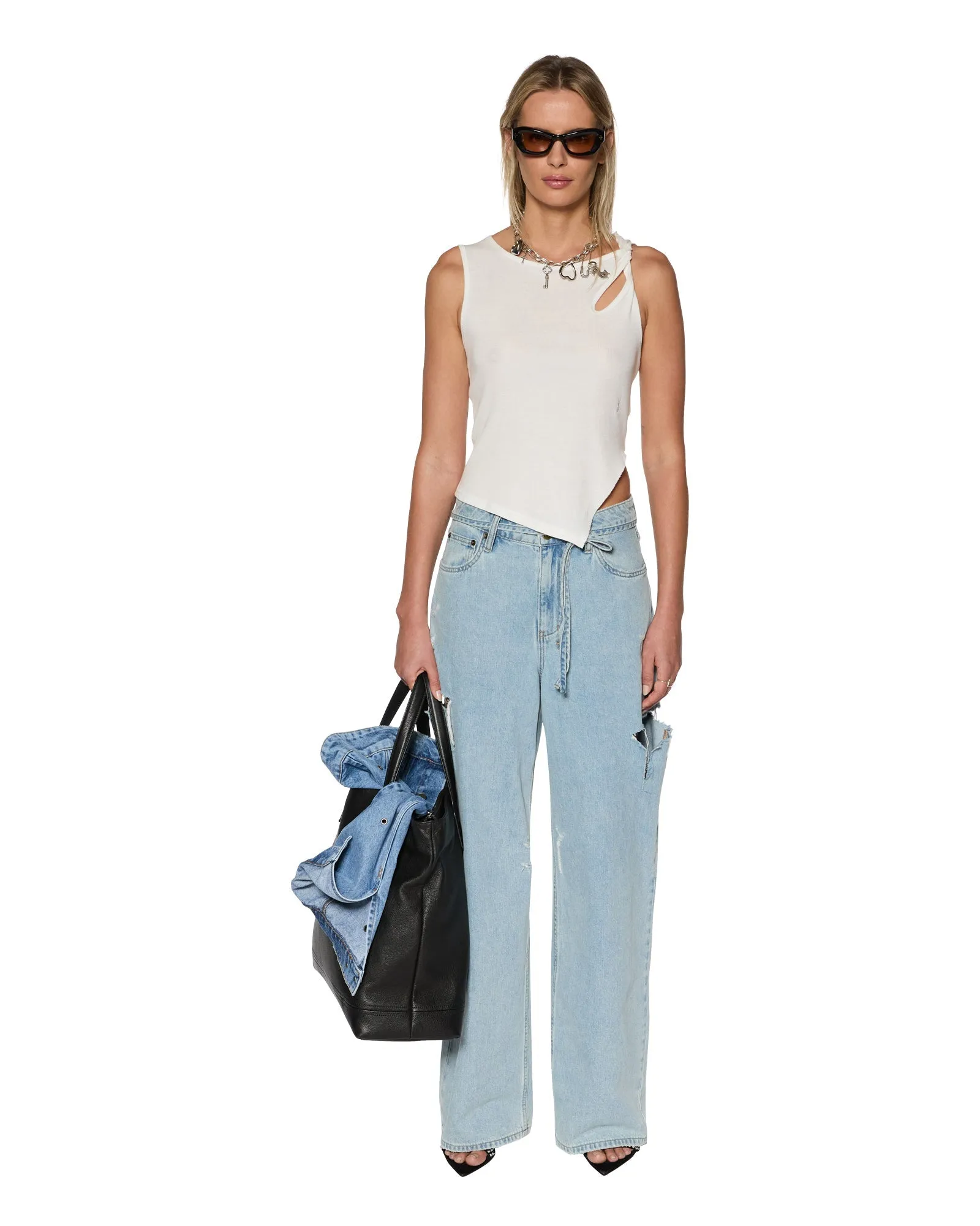 Ksubi | Twisted Tank - White sold by Sister & Co product image thumbnail 2