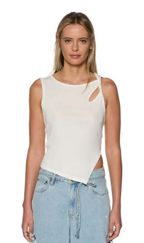 Ksubi | Twisted Tank - White sold by Sister & Co