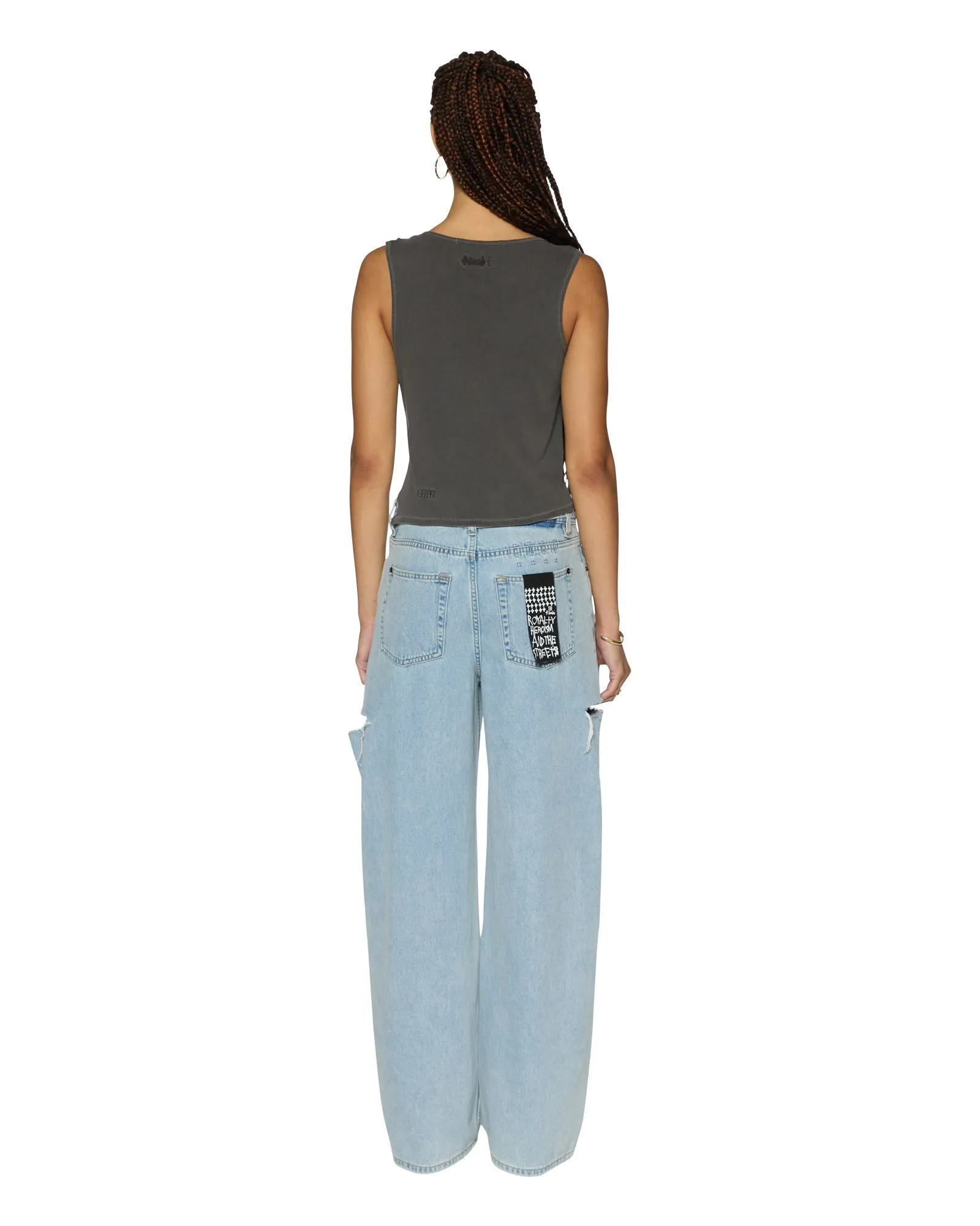 Ksubi | Twisted Tank - Charcoal sold by Sister & Co product image thumbnail 5