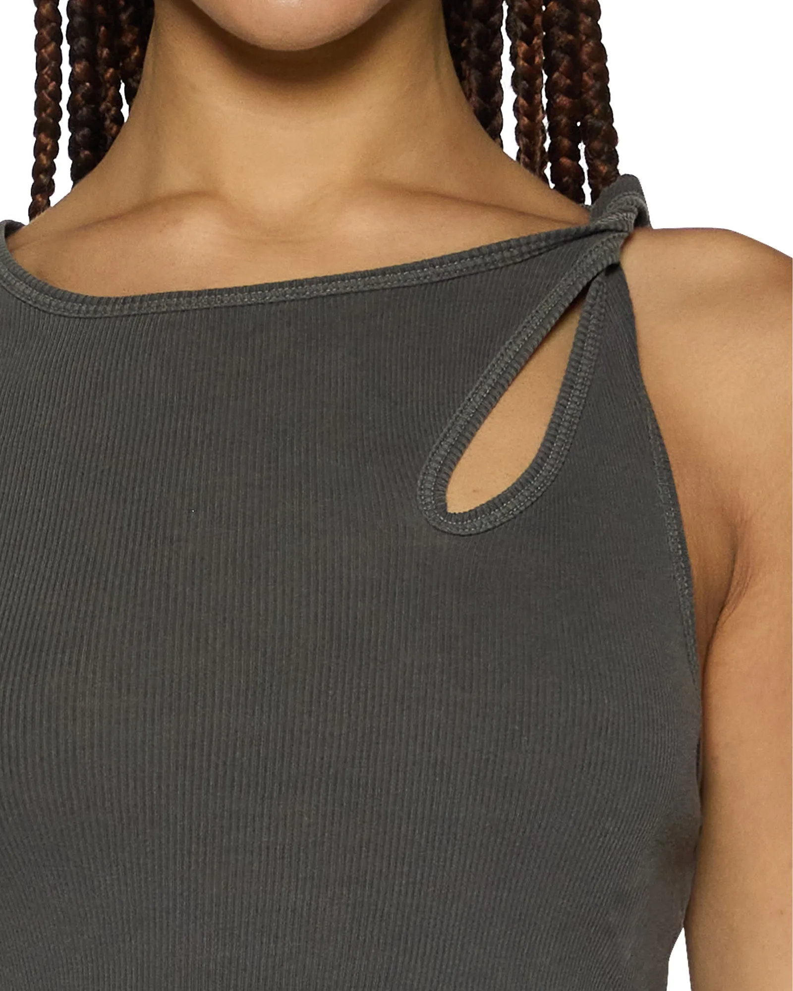 Ksubi | Twisted Tank - Charcoal sold by Sister & Co product image thumbnail 3