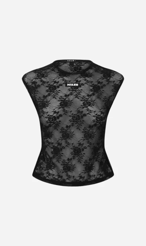 Ksubi | Slim Tee - Black Lace sold by Sister & Co