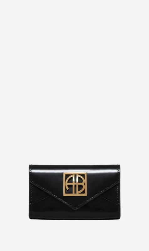 Anine Bing | Elly Wallet - High Shine Black sold by Sister & Co