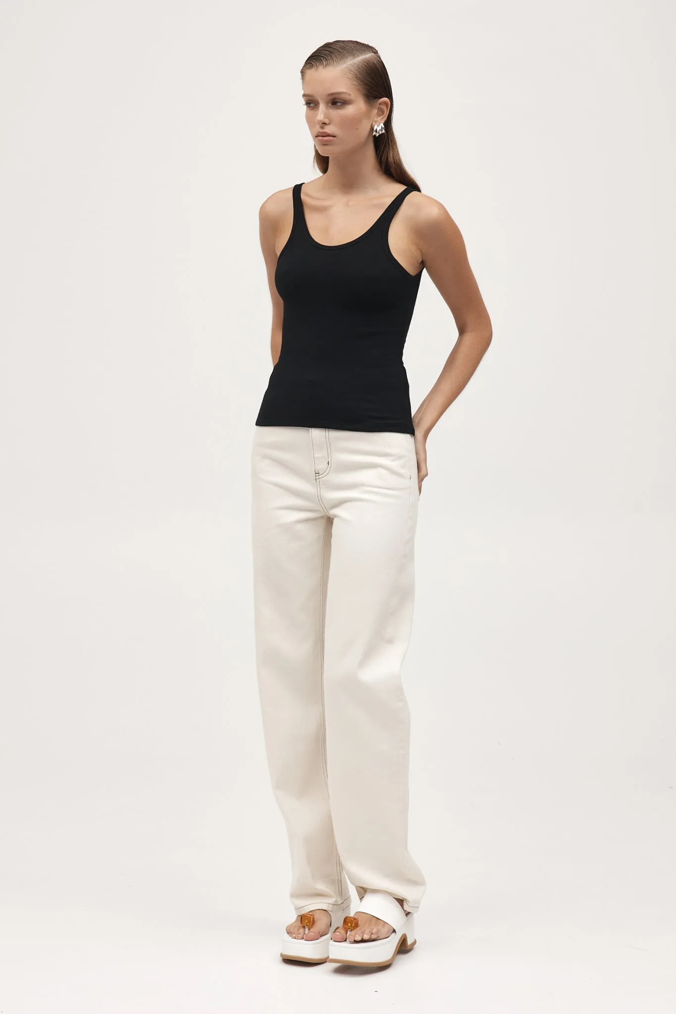 Marle | Sena Singlet - Black sold by Sister & Co product image thumbnail 2