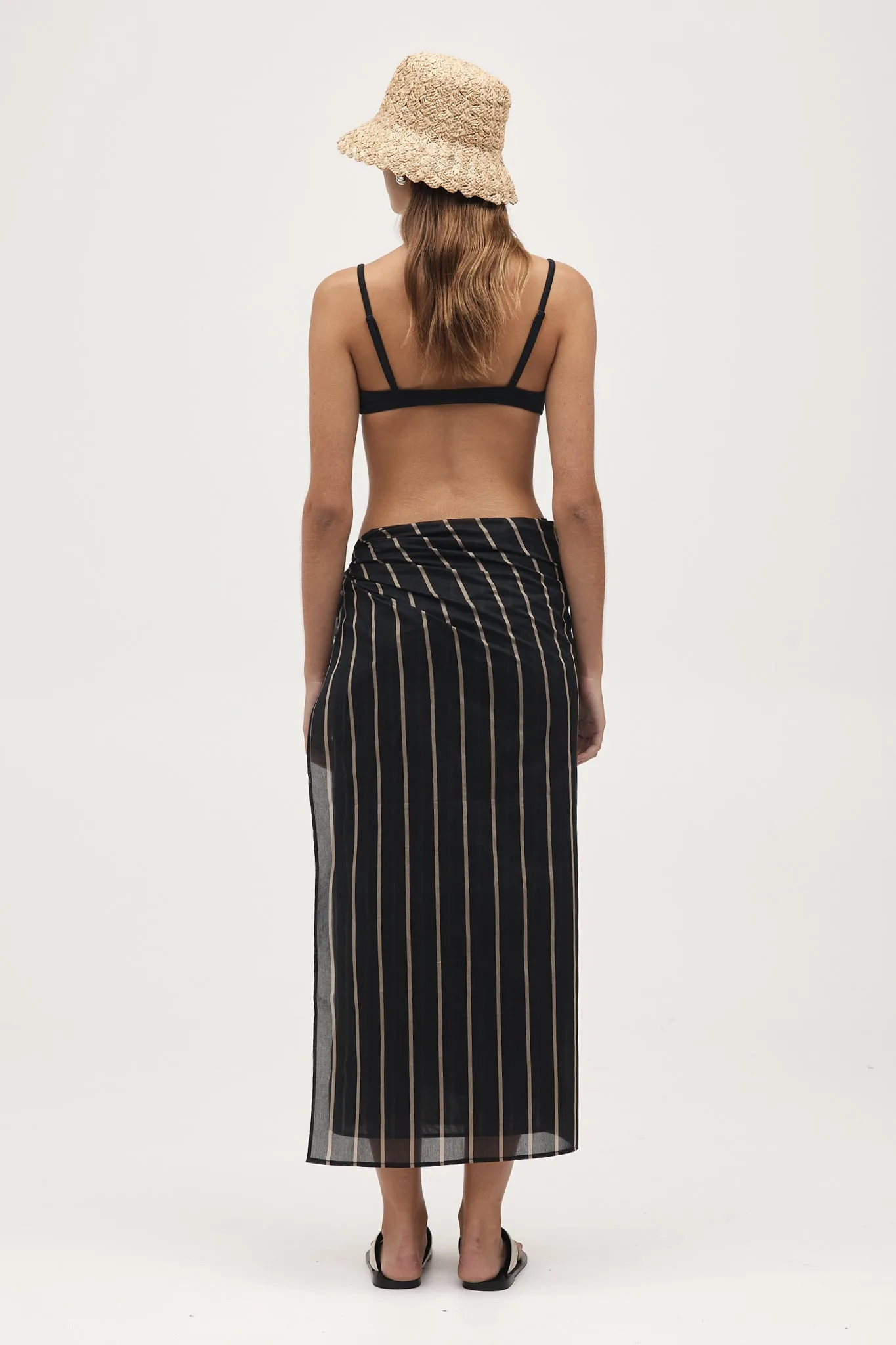 Marle | Hattie Sarong - Black Stripe sold by Sister & Co product image thumbnail 4