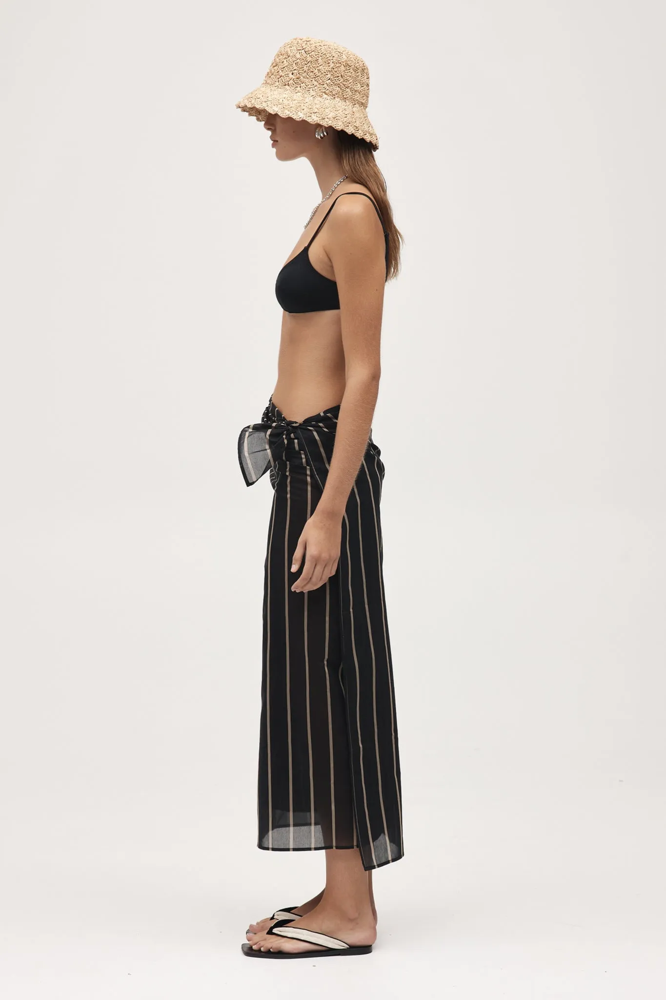 Marle | Hattie Sarong - Black Stripe sold by Sister & Co product image thumbnail 3