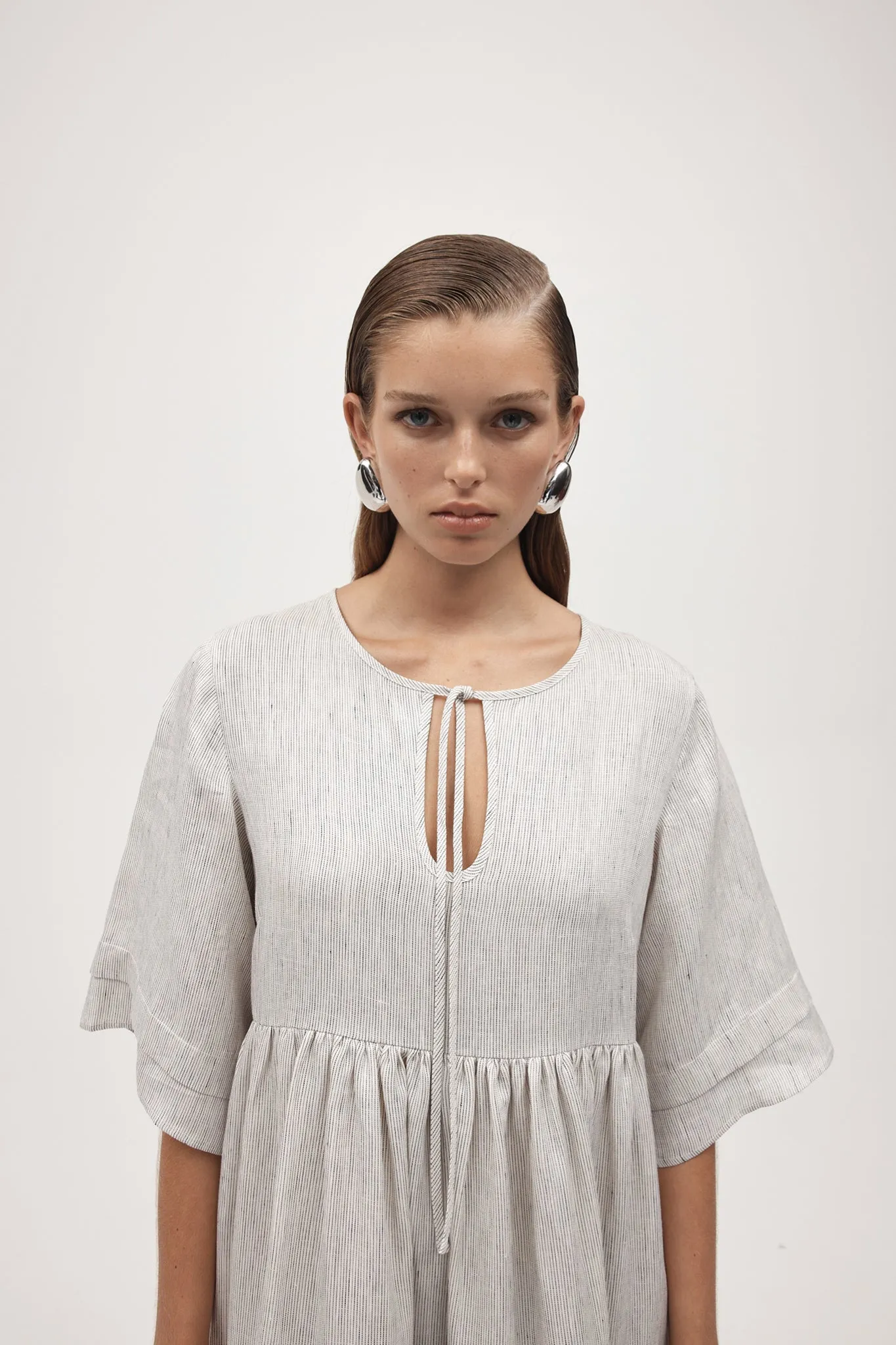 Marle | Nellie Dress - Twill Stripe sold by Sister & Co product image thumbnail 3