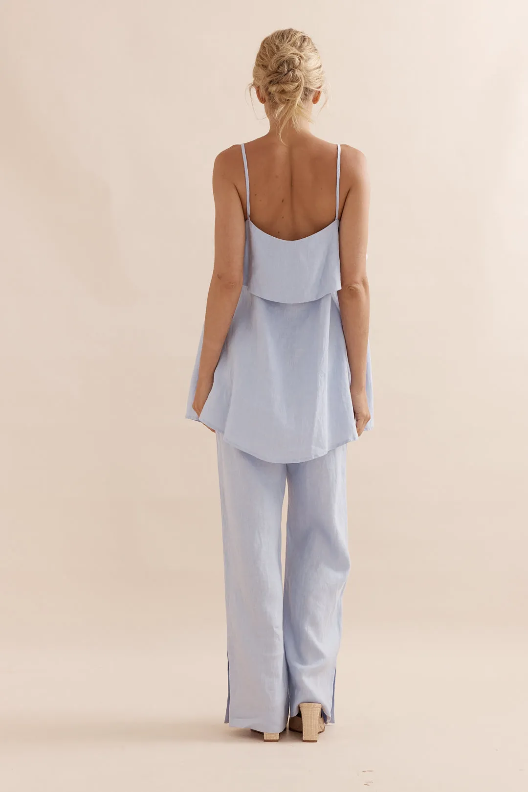Caitlin Crisp | Jimmy Jogger - Sky Blue Linen sold by Sister & Co product image thumbnail 5