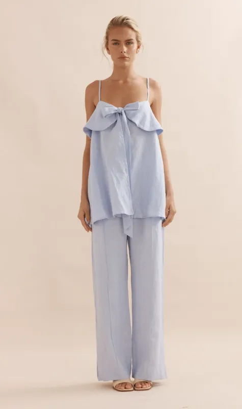 Caitlin Crisp | Jimmy Jogger - Sky Blue Linen sold by Sister & Co