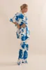 Caitlin Crisp | Ibiza Shirt - Royal Rose Satin sold by Sister & Co