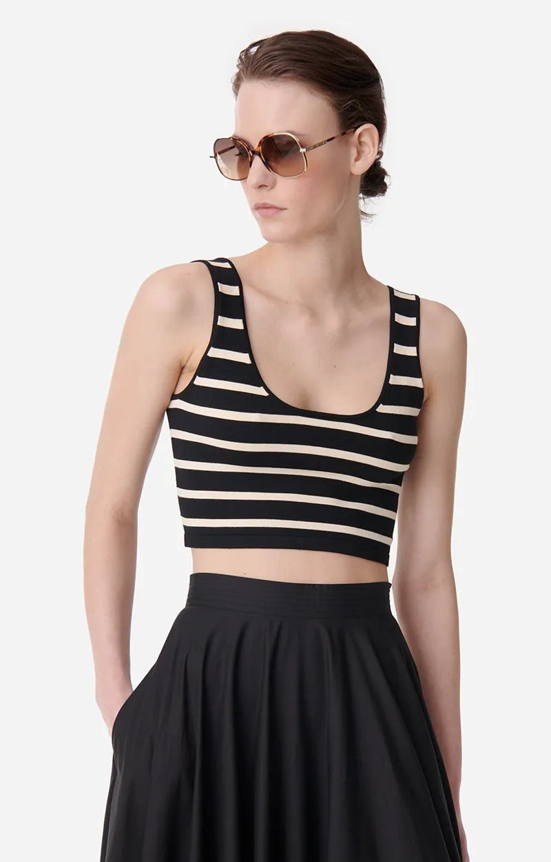 Vanessa Bruno | Calou Top - Noir/Ecru sold by Sisters & Co product image thumbnail 2