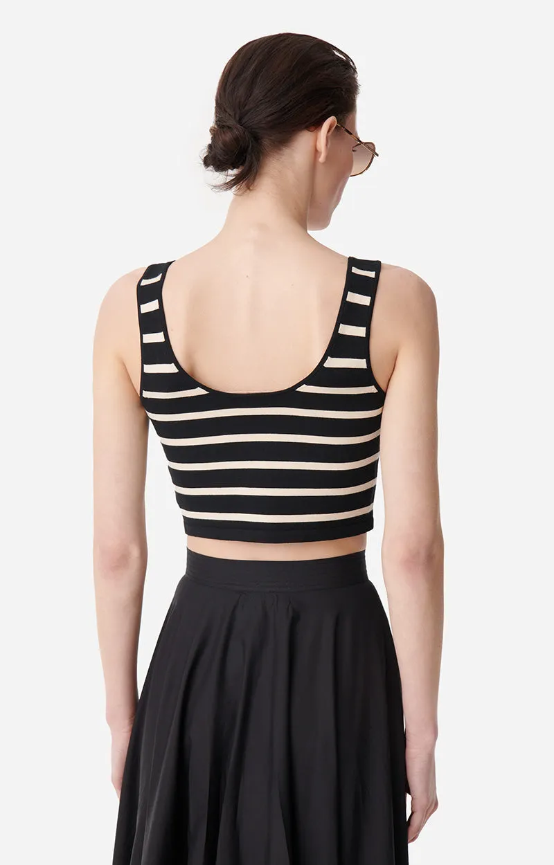 Vanessa Bruno | Calou Top - Noir/Ecru sold by Sisters & Co product image thumbnail 5