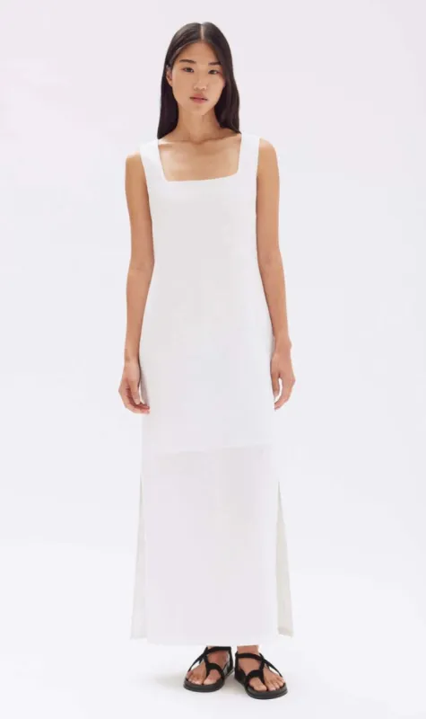 Assembly Label | Georgina Linen Maxi Dress - White sold by Sister & Co