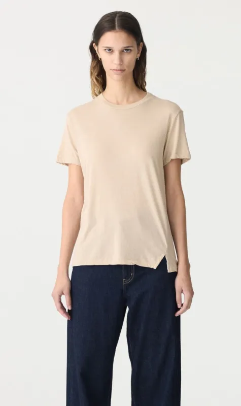 Bassike | Regular Classic Short Sleeve T.Shirt - Dune sold by Sister & Co