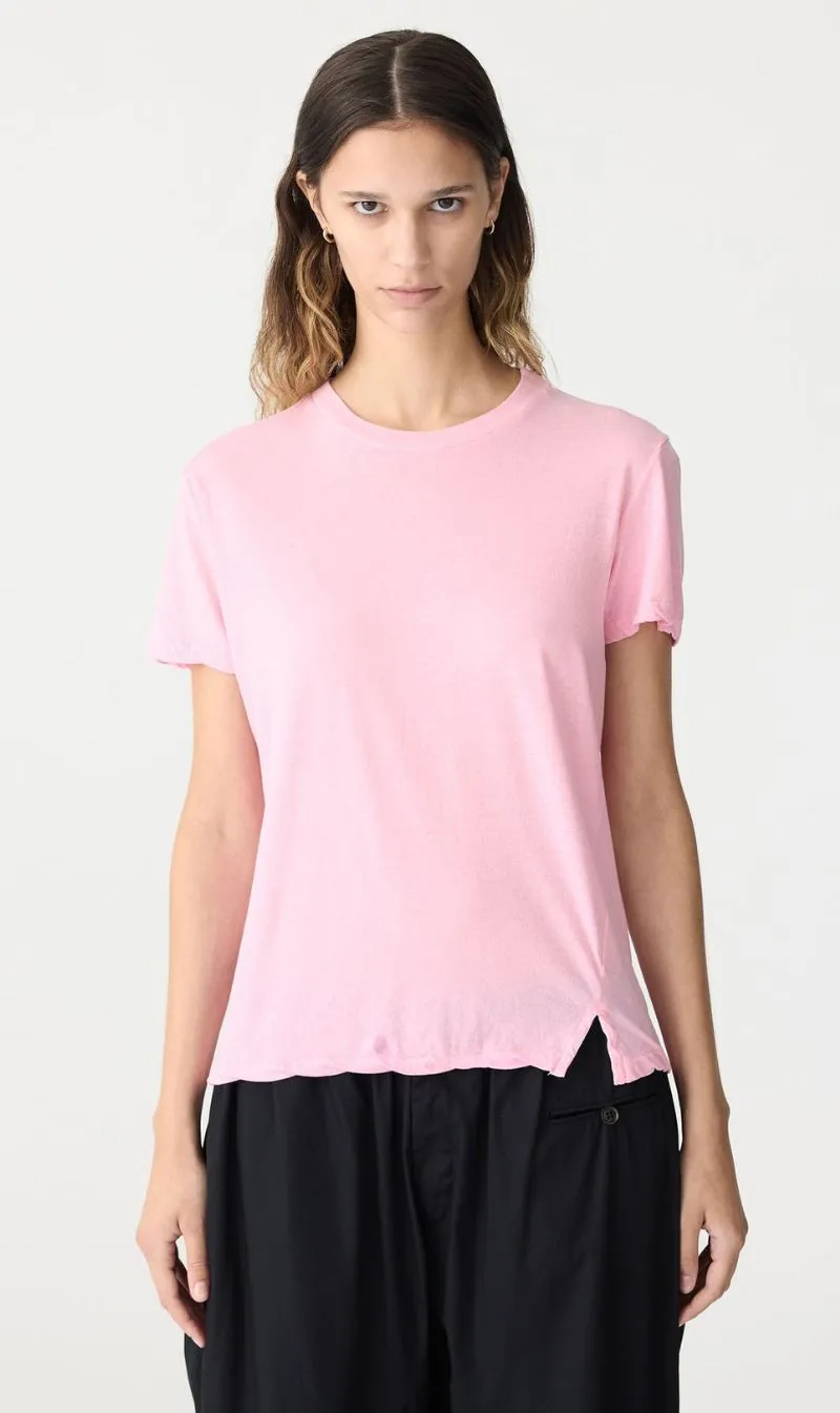 Bassike | Regular Classic Short Sleeve T.Shirt - Candy Pink sold by Sister & Co