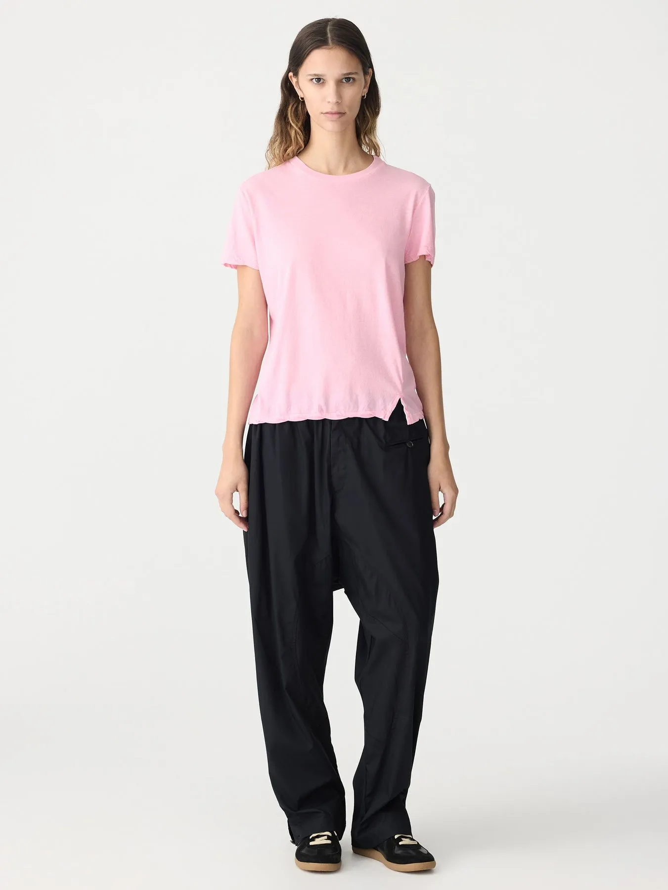 Bassike | Regular Classic Short Sleeve T.Shirt - Candy Pink sold by Sister & Co product image thumbnail 2