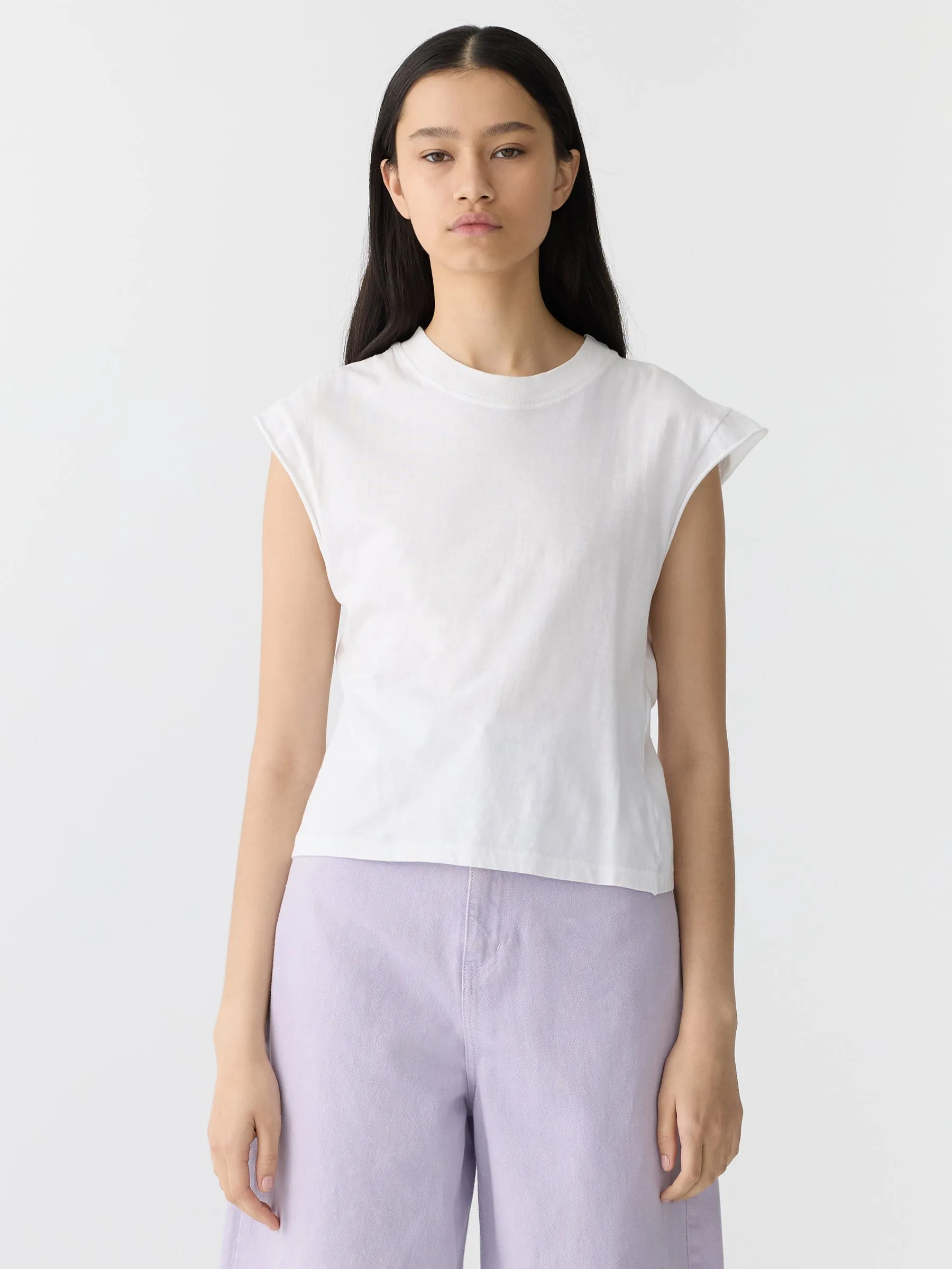 Bassike | Waisted Athletic Tank - White sold by Sister & Co product image thumbnail 2