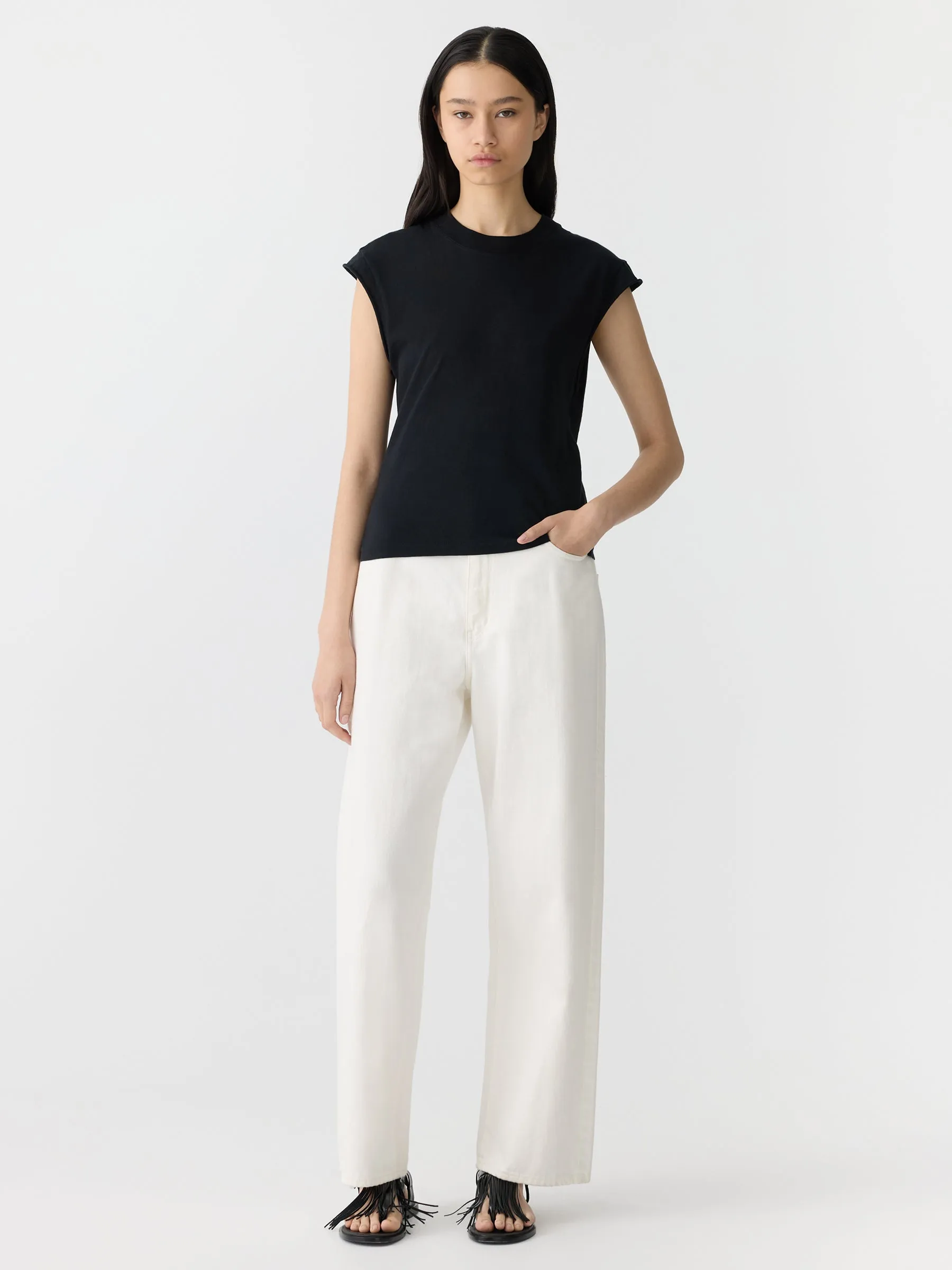 Bassike | Waisted Athletic Tank - Black sold by Sister & Co product image thumbnail 2