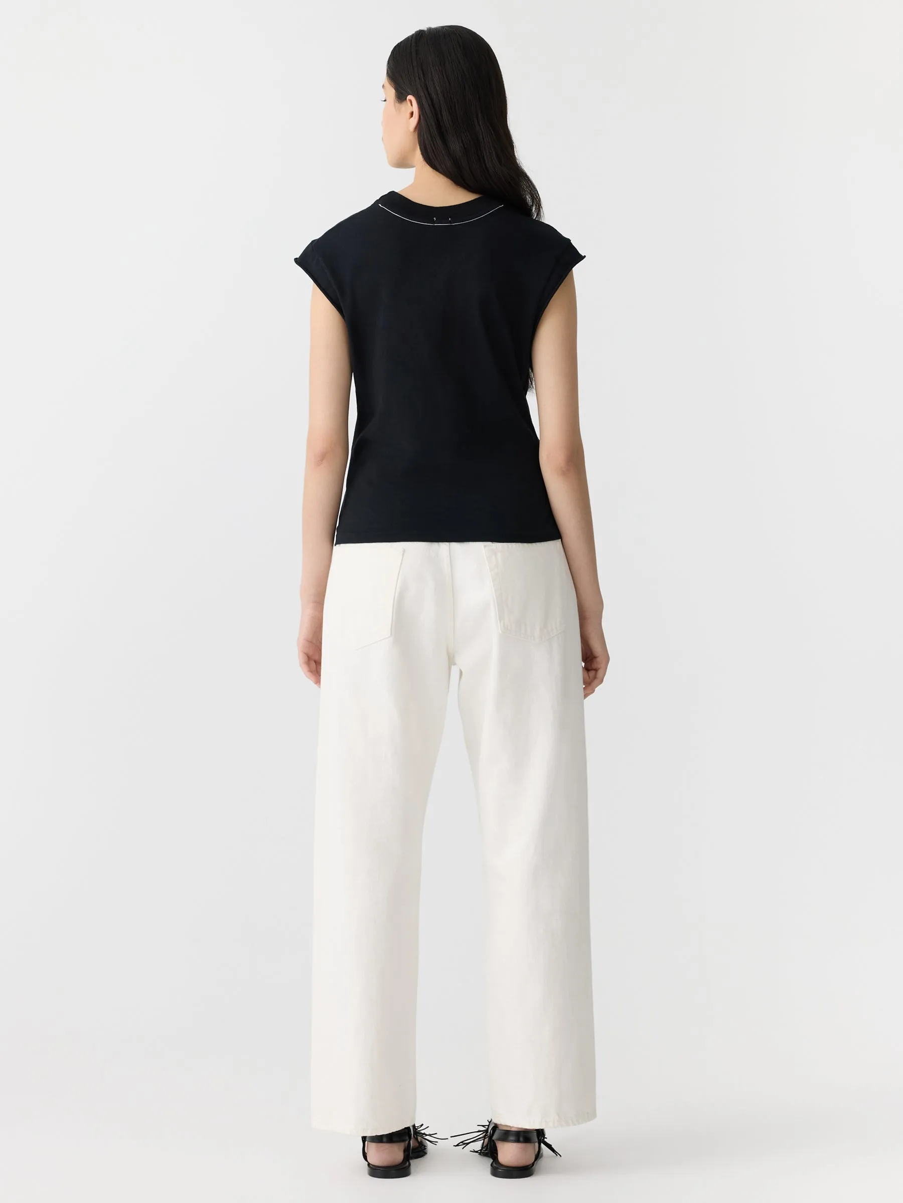 Bassike | Waisted Athletic Tank - Black sold by Sister & Co product image thumbnail 5