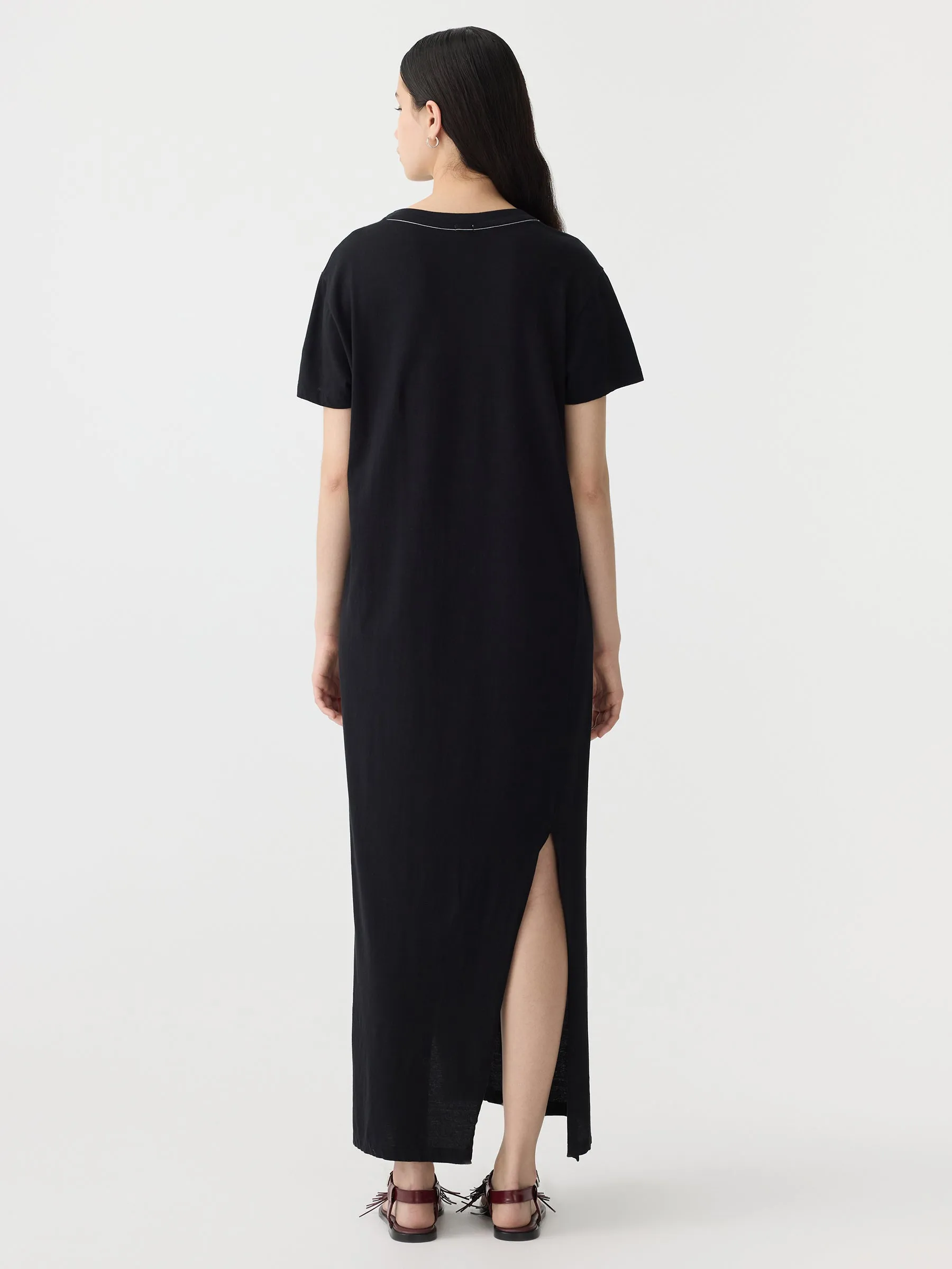 Bassike | Longerline T.Shirt Dress - Black sold by Sister & Co product image thumbnail 5