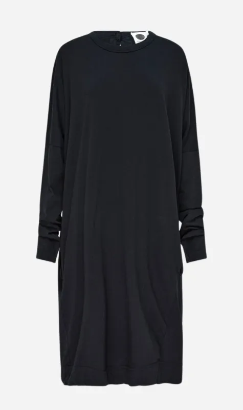 Bassike | Circle Jersey Long Sleeve Dress - Black sold by Sister & Co
