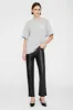 Anine Bing | Myers Tee Serif NY - Washed Heather Grey sold by Sister & Co