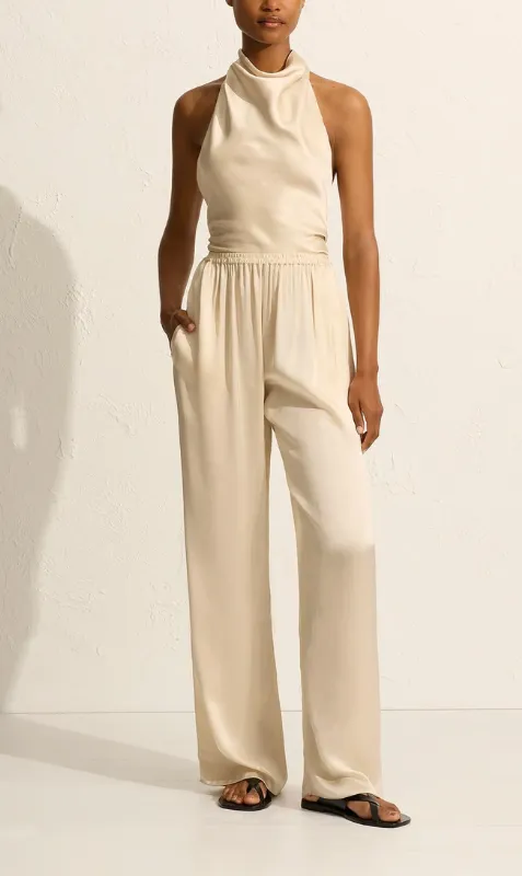 Matteau | Relaxed Satin Pant - Ivory sold by Sister & Co