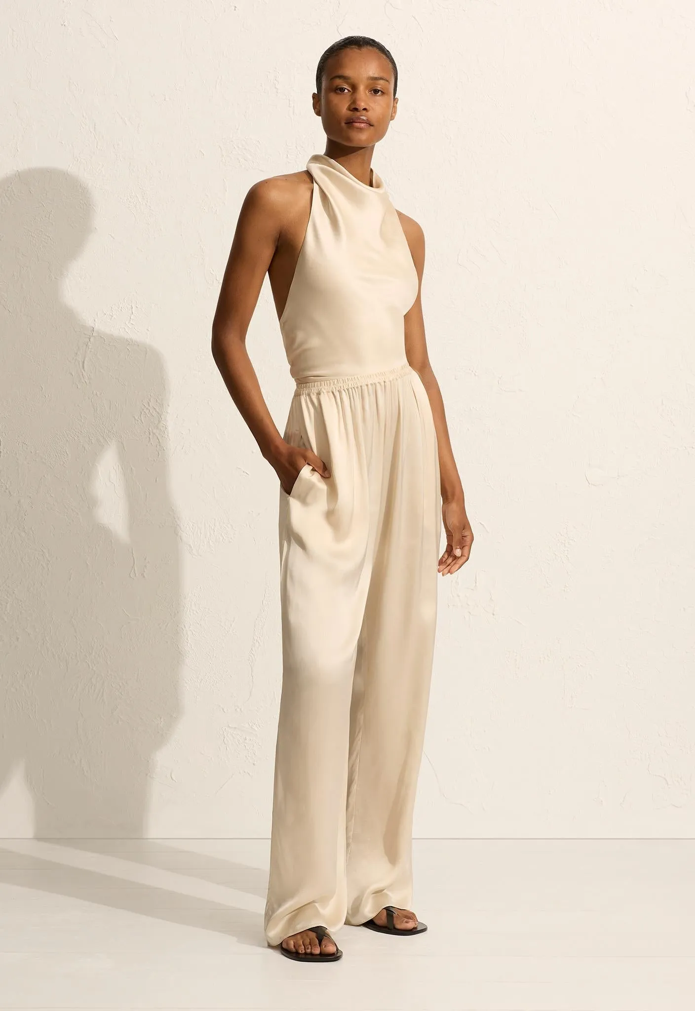 Matteau | Relaxed Satin Pant - Ivory sold by Sister & Co product image thumbnail 2